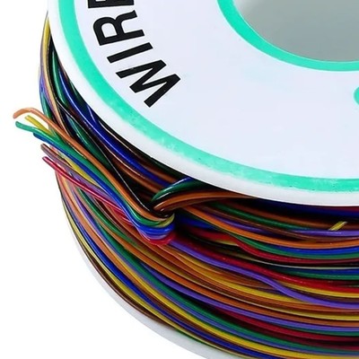 8 Farben Leiterplatte Flying Wire Zinn Plated Copper PCB Wrapping Wire Kabe CU