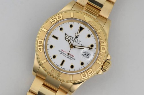 RARE EARLY PRODUCTION SUBMARINER CASE Rolex Yacht-Master 16628 18k Gold Bracelet