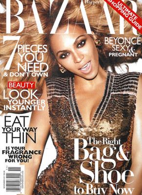 Harper's Bazaar Magazine Beyonce Women's Fashion Bags Shoes Bianca Jagger 2011
