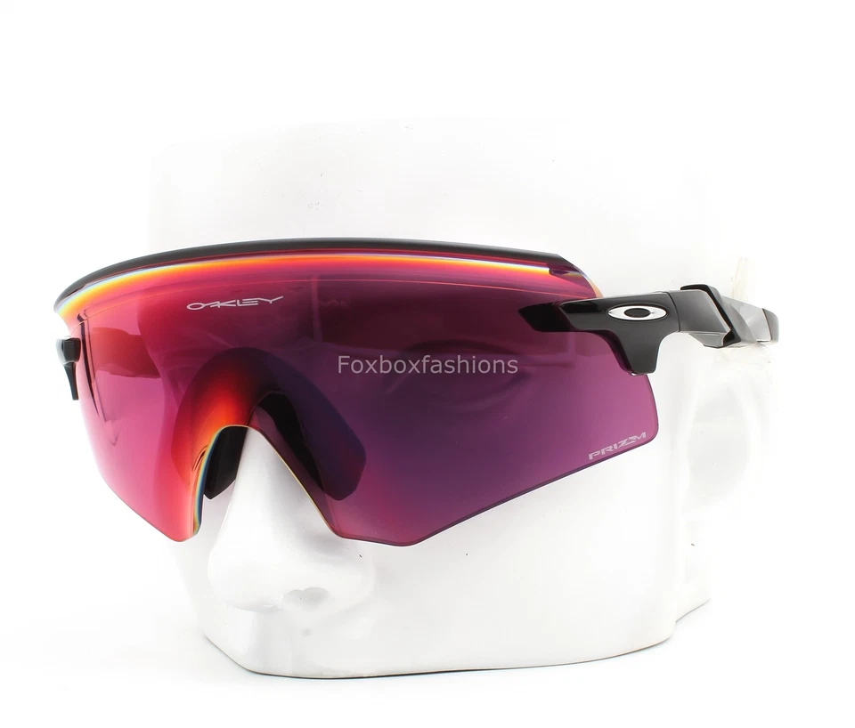 Gafas de sol Oakley Encoder Shield pulidas negras Prizm Field OO9471-0236 con estuche Foto 2 de 4
