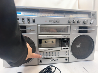 National RX-5650 Boombox FM/AM Stereo Radio Cassette Recorder