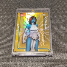 2026 Topps Chrome Marvel Comics #86 Mystique Gold Lightning Refractor /50
