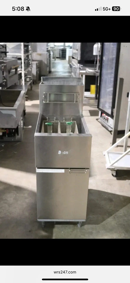 二手 Dean SR142G 商用天然气 40 磅 油炸锅 — 第 2/4 张图片