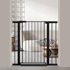 38" Extra Tall Baby Gate for Stairs Doorways, Fits Openings 29.5" to 40.5" Wi...