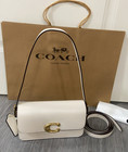 COACH Jet Shoulder Bag White CAM16 Outlet NEW FREE SHIPPING