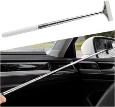 Car Rearview Mirror Wiper, Telescopic Vehicle Glass Squeegee Cleaner with Long R