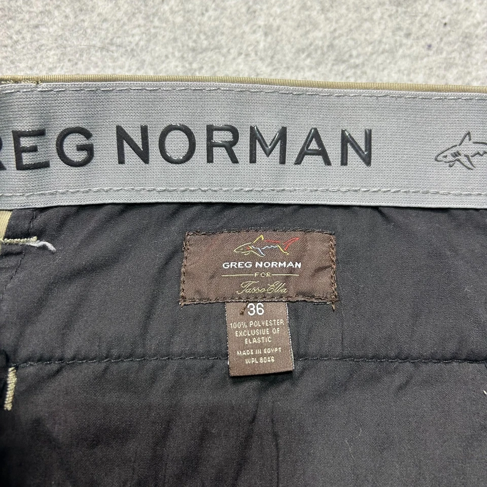 Pantalones Cortos de Golf Greg Norman Tasso Elba Para Hombre 36 Caqui 10" Rendimiento Elastizados Foto 3 de 4