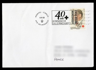 MONACO 2022 - 40 ans SAS Prince Albert II Croix-Rouge Red Cross H. Dunant Cruz