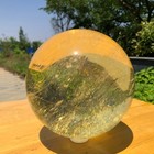 13.8LB Yellow Smelting Stone Quartz sphere Crystal Ball Mineral specimen Healing — photo 7