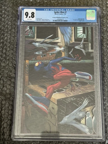 Spider-Man #7 CGC 9.8 (2023) - Ramos Virgin Second Printing Variant 1:25