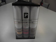 Paris Classic 3 Men  s Handkerchiefs NIB 