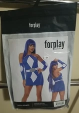 Forplay Mega Power Blue Ranger Superhero Dress Costume Size MD/LG New