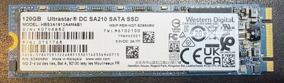 WD Ultrastar DC SA210 120GB SSD M.2 2280 Internal SSD SATA 6Gbps HBS3A1912A4M4B1