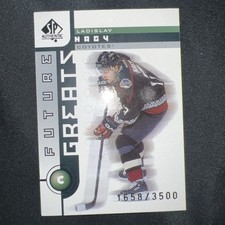 2002 SP Authentic Ladislav Nagy Future Greats Hockey Card 1658/3500