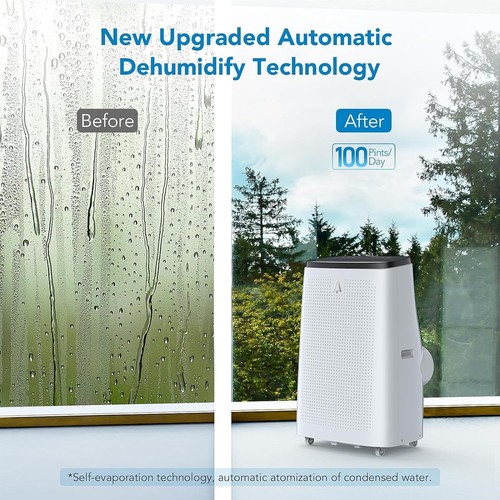 15,000 BTU Portable Air Conditioner Cool Up to 850 Sq.Ft. AC with Remote Control - Picture 3 of 8