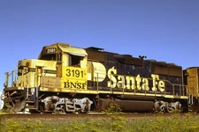 ORG SLIDE BNSF 3191 GP50 X-ATSF