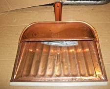 Vintage Metal Dust Pan - Copper Color 1960's - 70's (Read Desc)