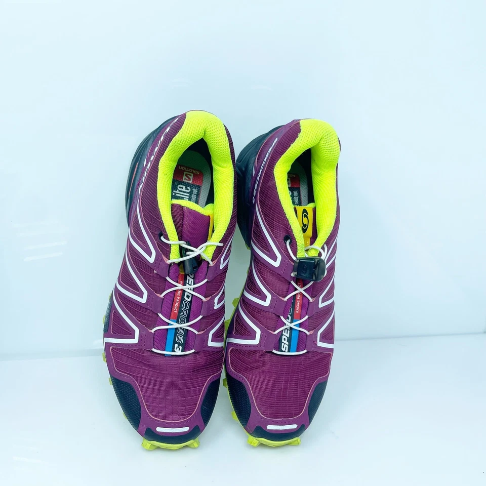 Salomon Womens Speedcross 3 361917 Purple Running Shoes Sneakers Size 5 - Image 4 of 4