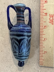 ancient, Antique  Phoenician Type Blue glass Style Bottle