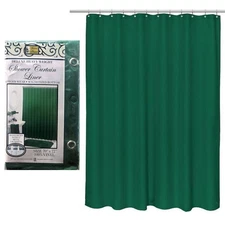 1 Magnetized Shower Curtain Liner Heavy Duty Waterproof Vinyl 70"X72" Hunt Green