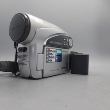 Hitachi DVDCAM DZ-GX5060E Handheld Mini DVD Camcorder Silver Tested