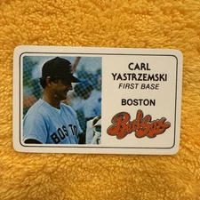 1981 Perma Graphics card CARL YASTRZEMSKI Boston Red Sox