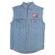 Sturgis Bike Week 2007 Denim Vest Jacket Size Large