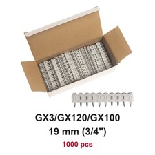 1000x Collated Concrete Nails 19mm 3/4" Hilti GX3 GX120 GX100 X-GN Nailer