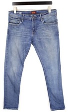 JACK & JONES Slim Fit Glenn Jeans Men's W34/L32 Stretch Fade Effect Zip Fly