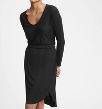 Gap Softspun Banded Waist Black DressSize L TALL $69