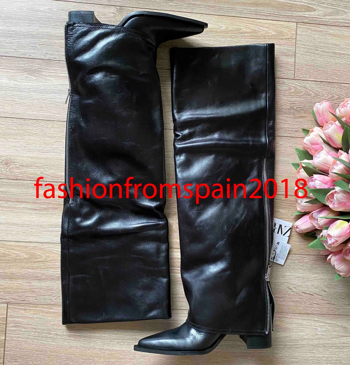 Louis Vuitton Black High Rise Boots in size 41