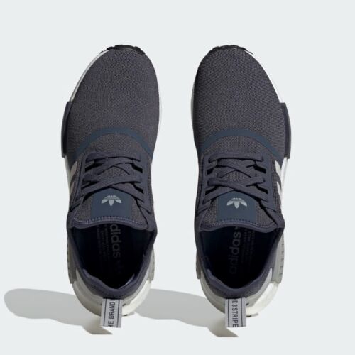 Adidas Originals Men's Navy Grey NMD_R1 SHOES HQ4462 - Picture 3 of 5