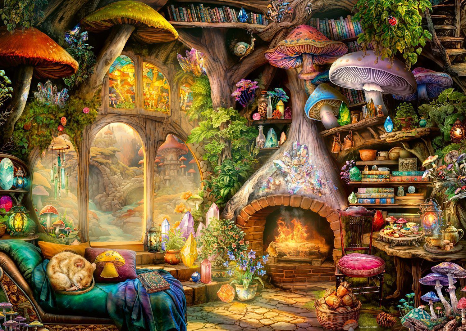 Ravensburger Mushroom Cottage Jigsaw Puzzle (1000 Pieces)