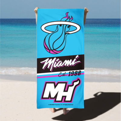 Miami Heat Vice Beach Towel - NBA Official Merchandise - 30