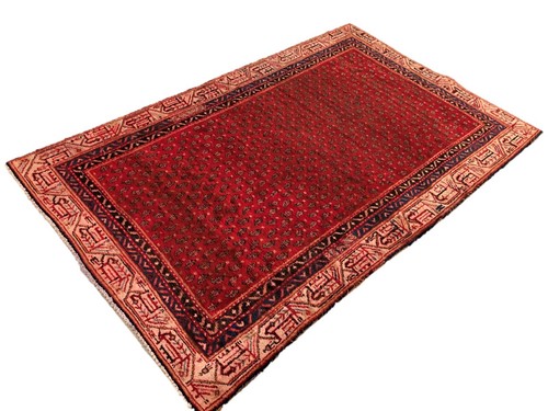 188 x 119 cm | Vintage (1970) Handmade Persiann Carpet Sarouk Oriental Wool Rug - Picture 4 of 24