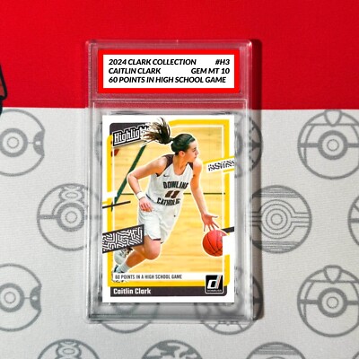 Graded 10 2024 Donruss Caitlin Clark Rookie Card RC Collection #H3 Caitlin  Clark