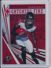 CALVIN RIDLEY 2019 PANINI PHOENIX CATCHING FIRE RED PRIZMS 181/299