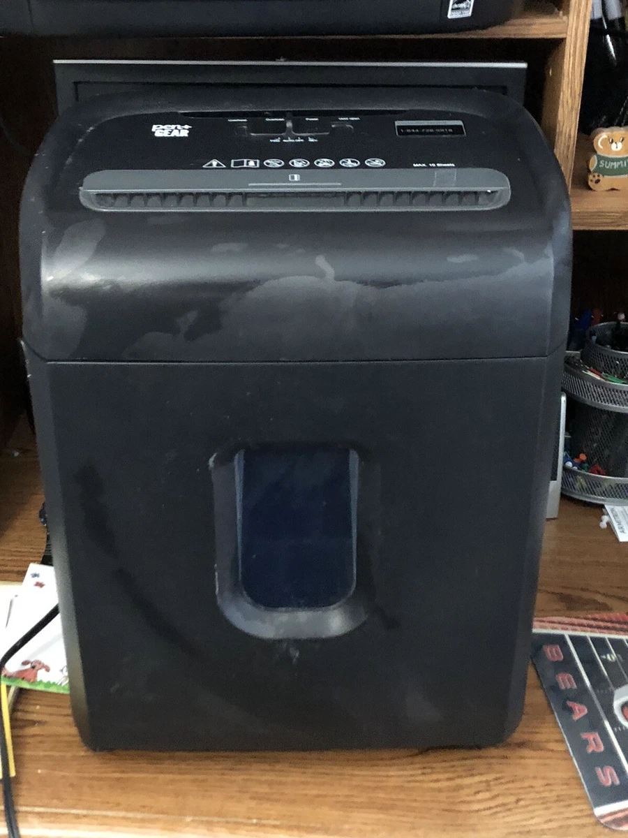 Pen + Gear 10-Sheet Cross-Cut Paper Shredder 