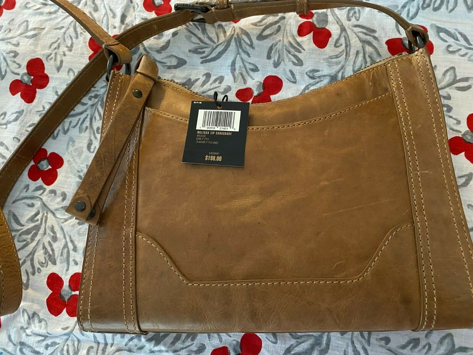 frye melissa zip leather crossbody