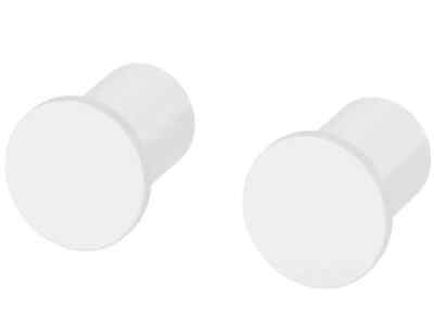 2 x Ikea Bangbula Badezimmer Wand Tür Aufhänger Haken mit verdeckten Schrauben - weiß