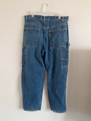 90's LEVIS Sz 36/32 Silvertab Balggy Skater Made In Hong Kong