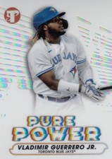 VLADIMIR GUERRERO JR TOPPS PRISTINE PURE POWER REFRACTOR BLUE JAYS #20 2022