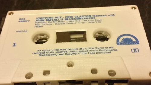 rare vintage cassette tapes eric clapton steppin out tested - Picture 4 of 4