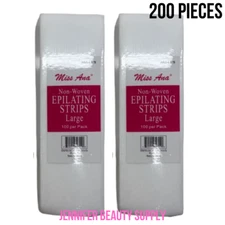 200 Wax Strips Non Woven Epilating Depilatory Face legs Hair Removal Paper 3X8in
