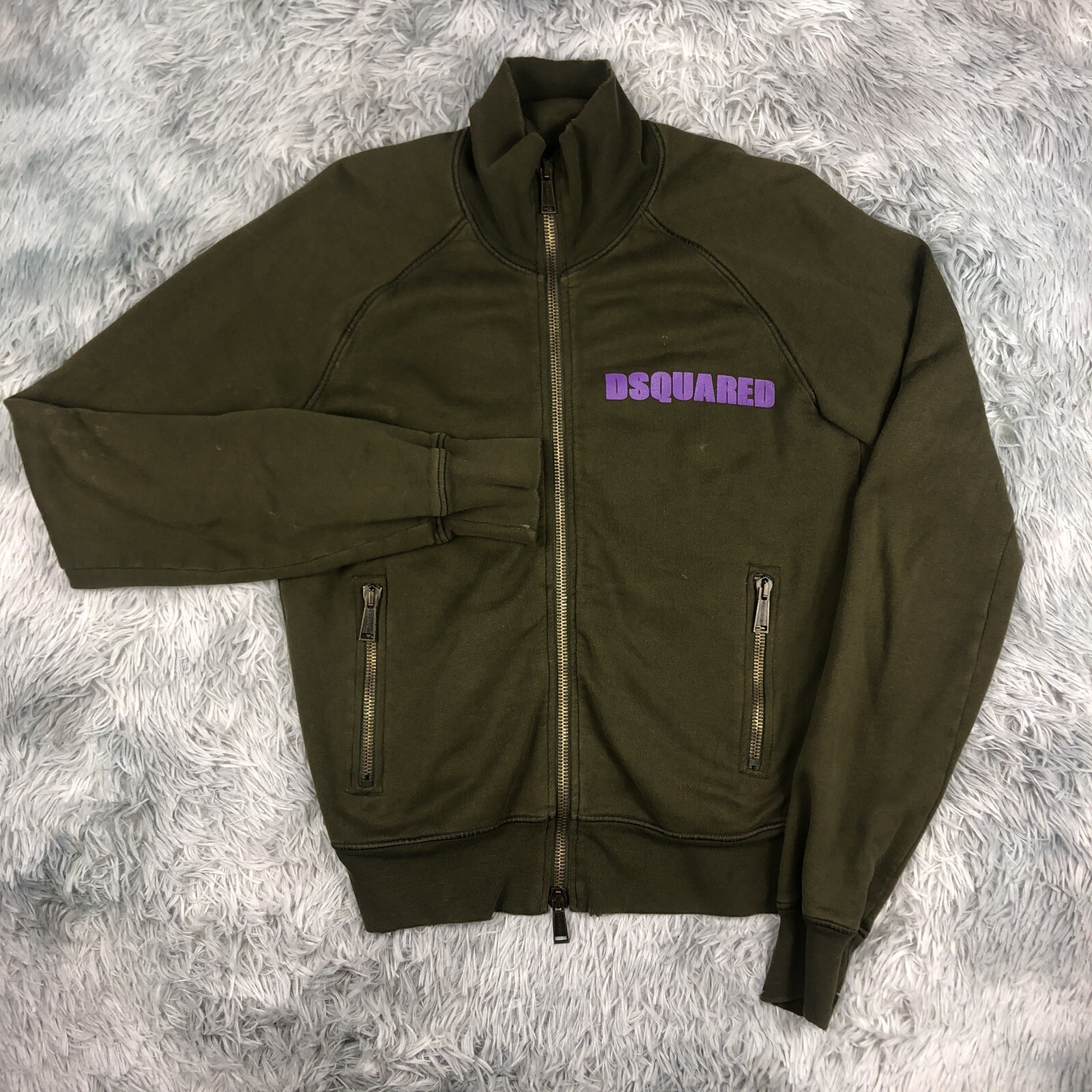 ALTRA Autentica DESQUARED2 Italia Turn The Other Guance Verde Oliva Track Jacket Medium