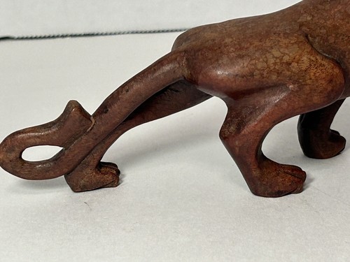 Vintage Hand Carved Rosewood Chinese Lion Teeth & Glass Eyes - Stunning Piece! - Picture 15 of 24