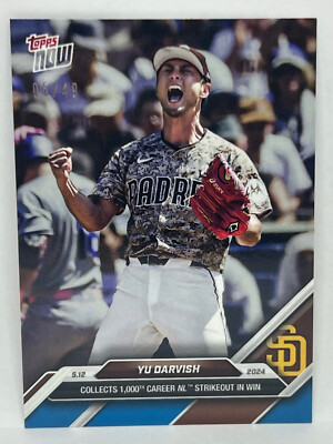 2024 Topps Now #182 Fernando Tatis Jr. San Diego Padres BLUE Parallel 13/49
