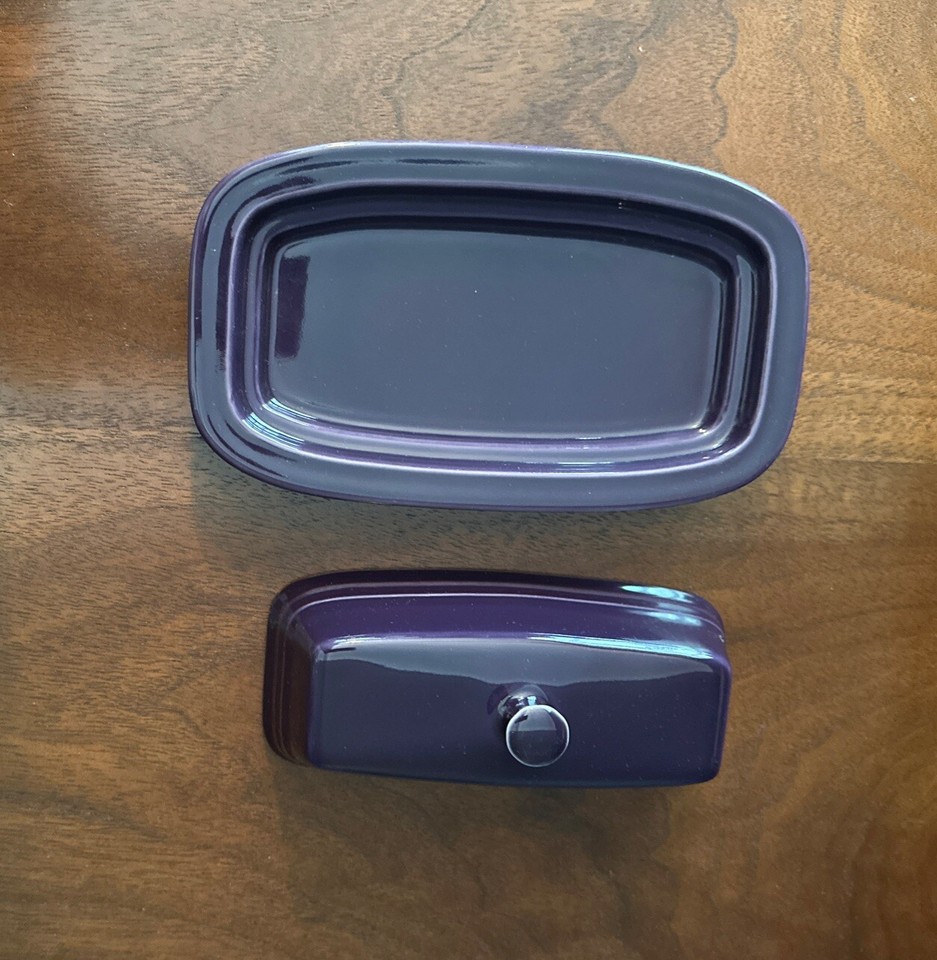 Fiesta Retired Plum Purple Covered Butter Dish Fiestaware New eBay