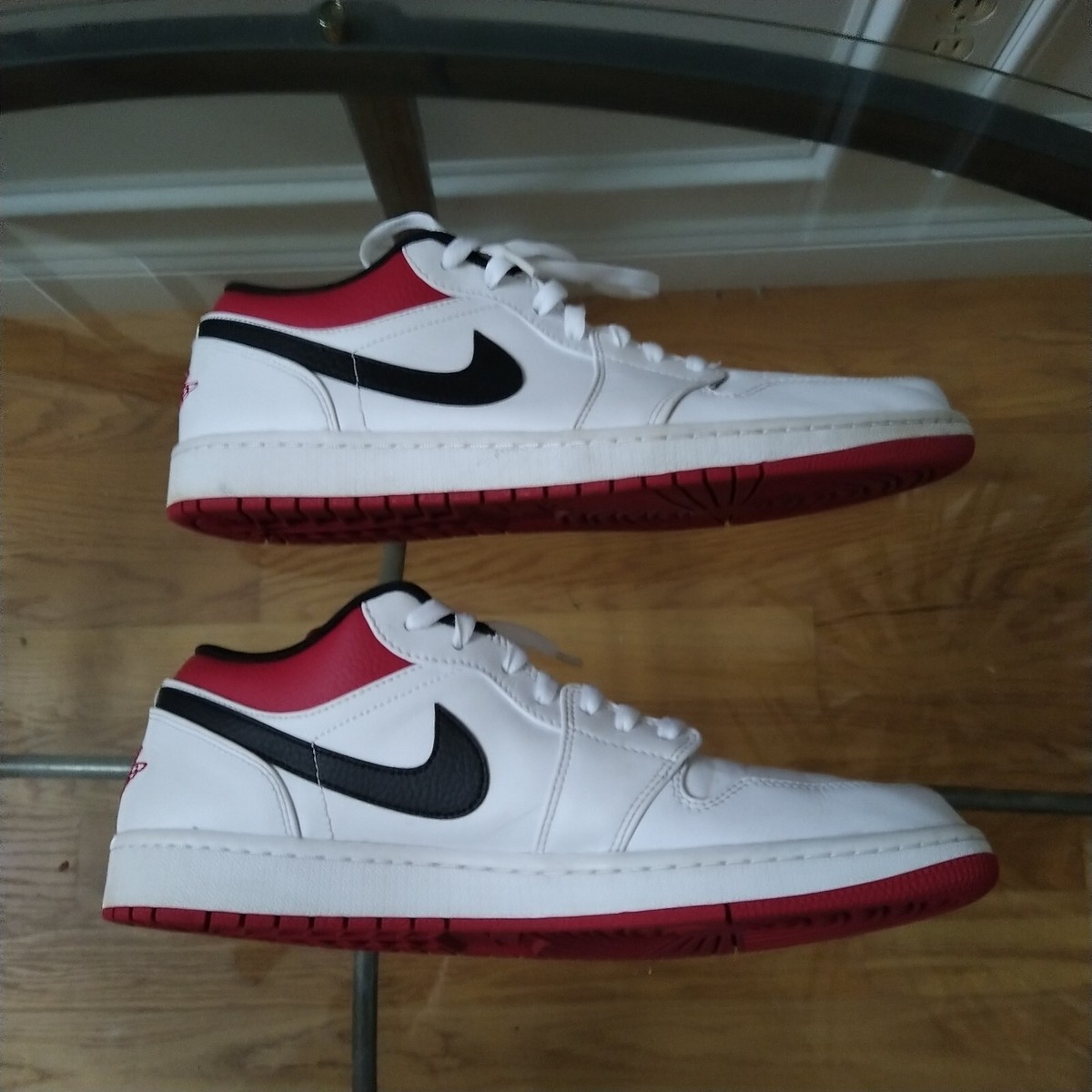 NIKE AIR JORDAN 1 LOW 553558 118 新品未使用 Nike Air Jordan 1 Low White University Red Black 553558-118