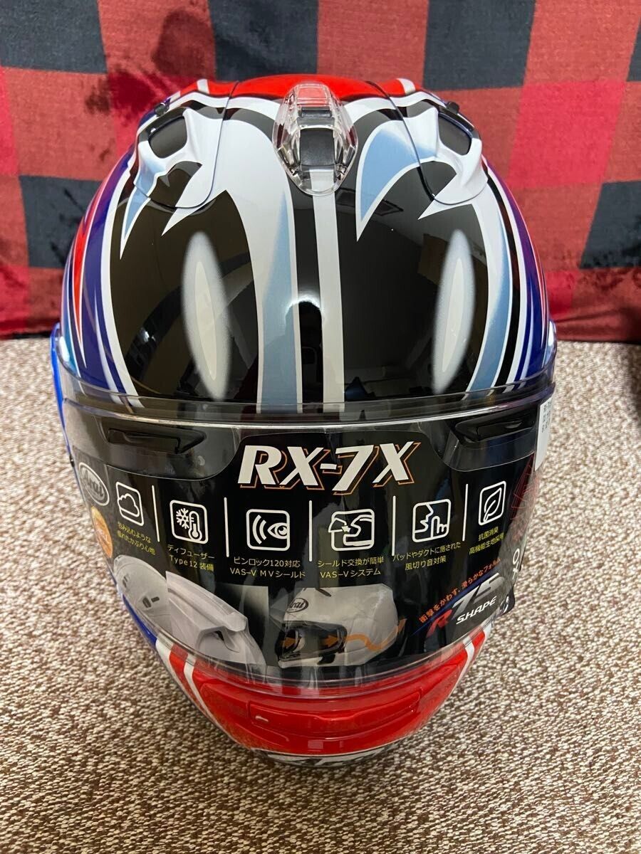 ARAI RX7X RX-7X NAKANO 2003 Red XL size (61-62CM) Shinya ARAI RX7X RX-7X NAKANO 2003 Red XL size (61-62CM) Shinya